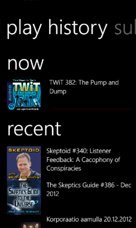 Podcatcher for Windows Phone | Comments, Code and Qt.